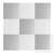 Ricokids 9 piece foam puzzle playmat in grey and white, 60x60cm