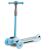 Ricokids light blue and gray three-wheel scooter with adjustable handlebar