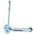 Side view of Ricokids light blue three-wheel scooter