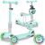 Ricokids 3in1 Triciclu Scooter cu roți luminoase - Mint, gri 94200456