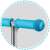 Ricokids 3-in-1 scooter handlebars, turquoise blue