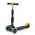Ricokids háromkerekű roller LED kerekekkel, fekete és sárga