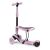Ricokids 3in1 Tricycle Scooter with Luminous Wheels - Powder Pink, Black 94200464