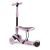 Ricokids 3in1 Tricycle Scooter with Luminous Wheels - Powder Pink, Black 94200464