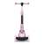 Front View of Ricokids 3-in-1 Pink Scooter, Adjustable Handle