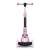 Front View of Ricokids 3-in-1 Pink Scooter, Adjustable Height