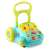 Ricokids 2in1 Baby Walker, turquoise blue, front view, with interactive play panel