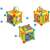 RicoKids Activity Cube RK-747 educational toy for babies, collage of different sides of the cube