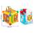 RicoKids Activity Cube RK-747 educational toy for babies, dimensions of the cube and packaging