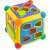 RicoKids Activity Cube RK-747 educational toy for babies, multi-colored cube with various activities, including shape sorter, gears, piano, phone, and mirror