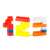 RicoKids RK-761 Bausteine, Zahlen 1, 2, 3 aus Blöcken