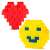 RicoKids RK-761 Bausteine, Herz und Smiley aus Blöcken