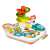 Multi-activity learning table with toucan piano, ball run, and basketball hoop for babies and toddlers
