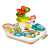 Multi-activity learning table with toucan piano, ball run, and basketball hoop for babies and toddlers