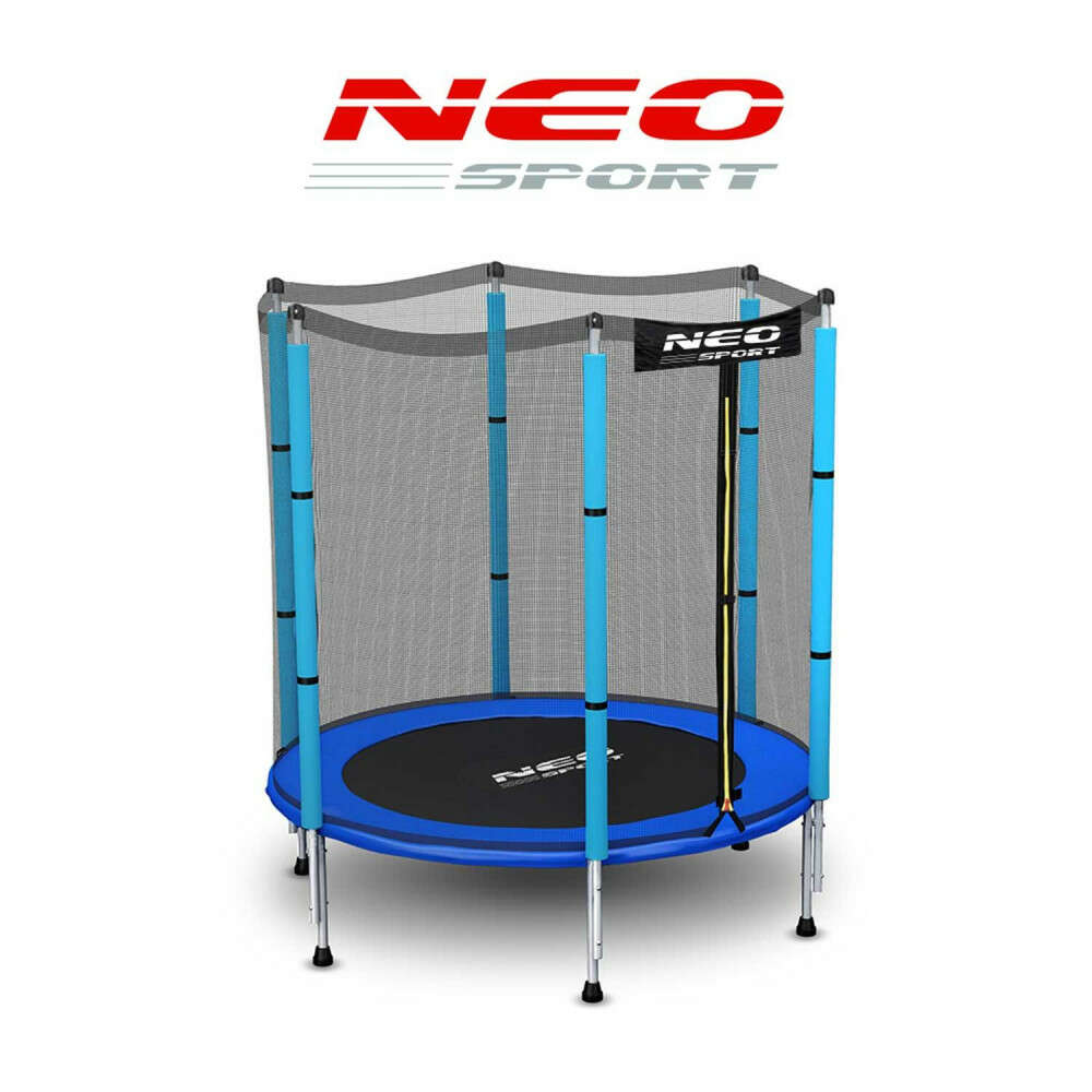 E-shop Vonkajšia trampolína Neo-Sport so sieťkou 140 cm - modrá