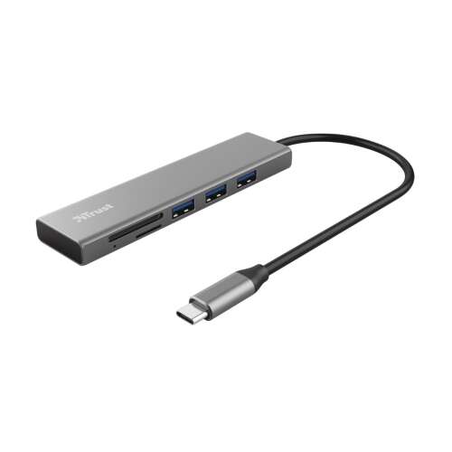 Trust Halyx USB-C Hub s 3 portami USB-A a čítačkou kariet SD/micro-SD