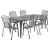 FIELDMANN IRIS 6 Fém kerti bútor szett, 1 asztal + 6 szék 130793999