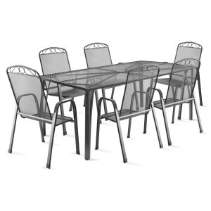 IRIS 6 - Metal garden furniture set FIELDMANN