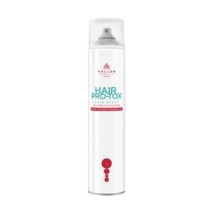 Kallos Hair Pro-Tox Lakier do włosów z keratyną, kolagenem i kwasem hialuronowym, 400 ml - Stylizacja włosów
