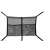 Black trampoline storage net with two pockets