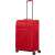 Samsonite Airea Spinner 67cm expandable soft-sided medium suitcase in red, side view