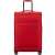 Samsonite Airea Spinner 67cm expandable soft-sided medium suitcase in red, front view