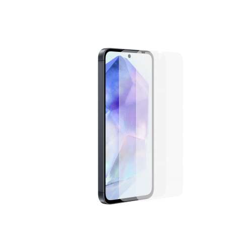 Samsung Galaxy A55 5G kijelzővédő fólia, átlátszó, rendkívül érzékeny, telefonra vágható, védi a telefont a portól és karcolásoktól, kompatibilis az ultrahangos ujjlenyomat-olvasóval