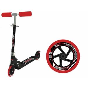 Sklopivi romobil Spartan X-125 s crvenim detaljima i detaljima kotača - Dječji romobil