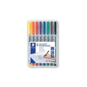 Set de markere Staedtler Lumocolor, 8 culori, 1 mm, 8 bucăți - Papetărie