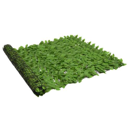 vidaXL zöld leveles erkélyparaván 200 x 150 cm, műfű, intimitás, kert dekoráció - Belátásgátló