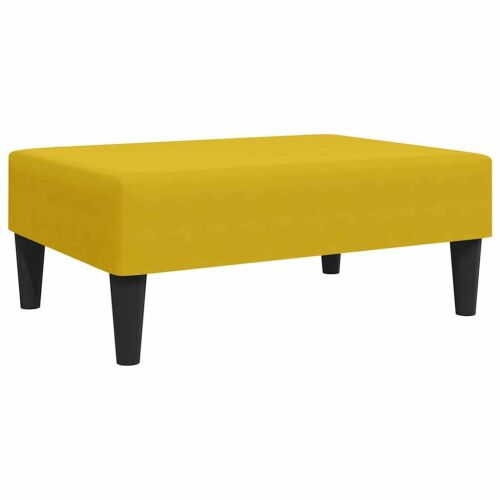 Bársony Lábzsámoly - Sárga - 77x55x31 cm