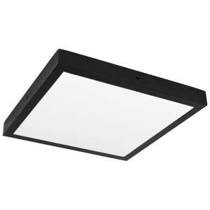 Luxmena 32W fekete LED panel lámpa, 4000K, 40x40cm, IP20/IP44 - LED panel