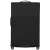 Back view of Samsonite Airea Spinner 78cm expandable soft-sided large suitcase in black