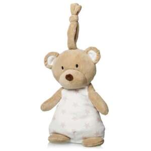 Artesavi zenélő plüss maci csillagos mintával, ideális a kiságyba, babakocsiba vagy autóülésbe - Artesavi