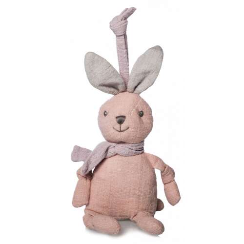 Artesavi rózsaszín zenélő nyuszi plüss játék babáknak, puha és ölelhető, altatódalokat játszik