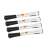 4er Pack NOBO Glide Whiteboard-Marker, 1 mm abgeschrägte Spitze, schwarz