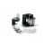 Bosch MUMS2EB01 black kitchen machine with food processor and mixing attachments on white background