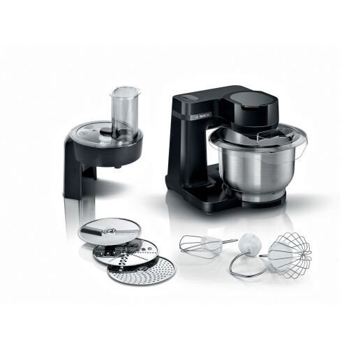 Bosch MUMS2EB01 black kitchen machine with accessories