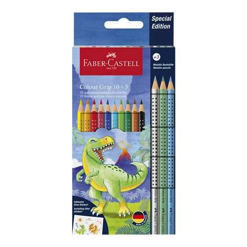 Faber-Castell Colour Grip 10+3 Dinozaur Special Edition Olovke u boji