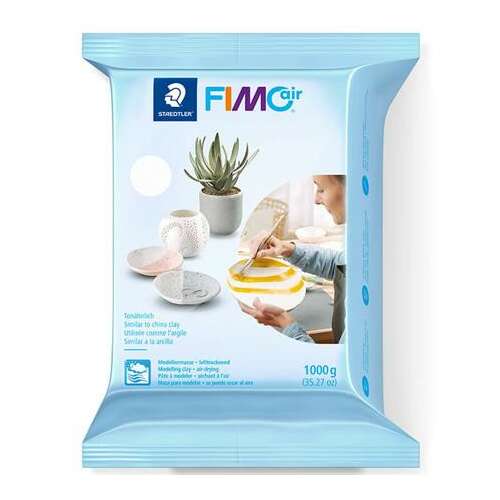 FIMO Air Basic 1000g Fehér Levegőn Száradó Gyurma Csomagolva - Fimo