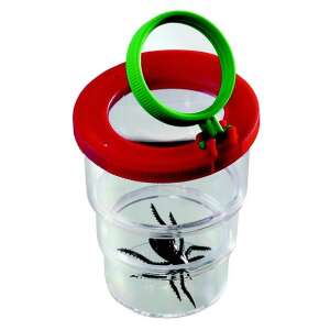 Insektenbeobachtungs-Lupe mit 2x/4x Vergrößerung, rot und grün, 70 mm Durchmesser, für Kinder - Bürobedarf
