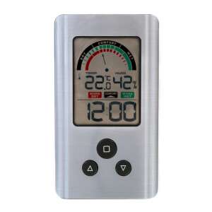 Цифров термометър хигрометър с индикатор за комфорт и часовник, тип 224 - Стаен термометър