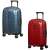 Samsonite Attrix Spinner cabin suitcase in blue and red