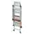 Scară din aluminiu Little Giant Jumbo Step cu 4 trepte, pliată