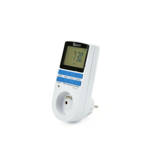 Programmable Socket with Digital Clock, Geko G03346