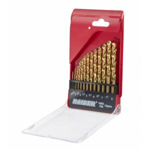 13 pc HSS + TIN 2.0 - 8.0mm Drill Bit Set, Raider 150683 131328272 - Tool accessories