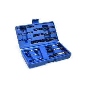 Geko G30034 Set extractoare șuruburi rupt cu burghie HSS în cutie albastră, deschis - Geko Burghie