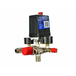 Geko 230V 12 bar Compressor Pressure Switch with Regulator - Compressor Accessory