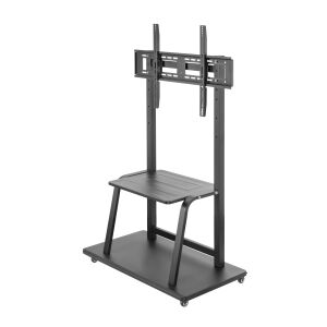 Sbox FS-1035 Mobil TV állvány 37-100 hüvelykes TV-khez kerekekkel és polccal - Sbox