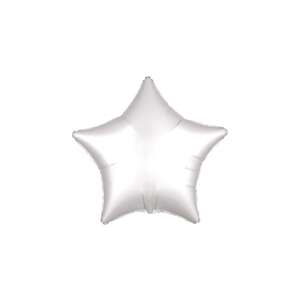 43 cm-es Satin Luxe fehér csillag fólia lufi 94246007 